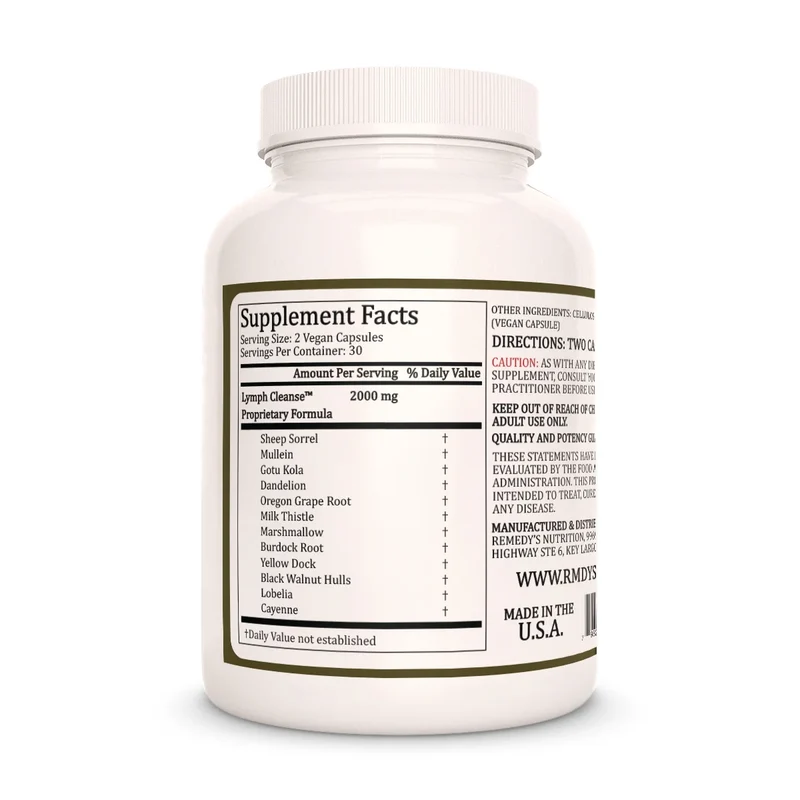 Lymph Cleanse™ 1000 mg, 60 capsules végétaliennes