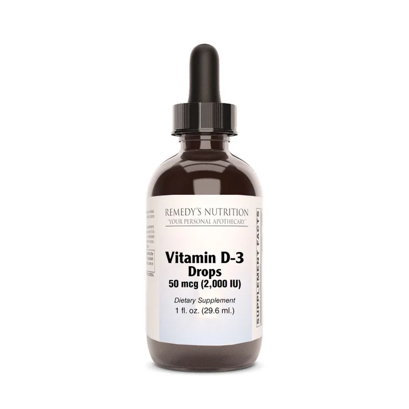 Gouttes de vitamine D-3 - 2000 UI, 1 once liquide