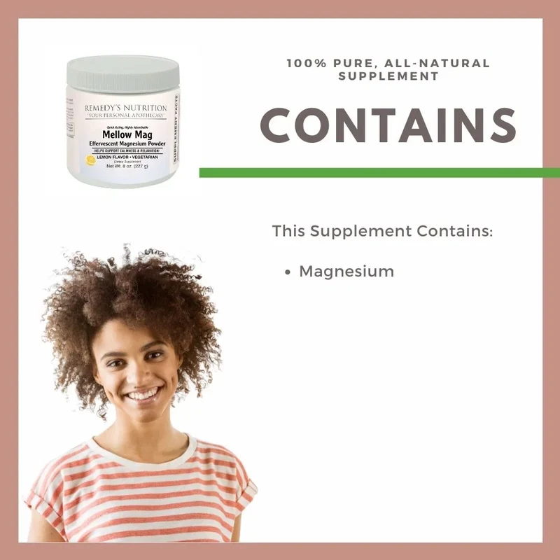 Poudre de magnésium effervescente Mellow Mag™ 8 oz Cerise et citron