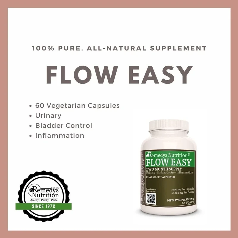 Flow Easy™ Contrôle de la vessie 1000 mg, 60 capsules végétaliennes