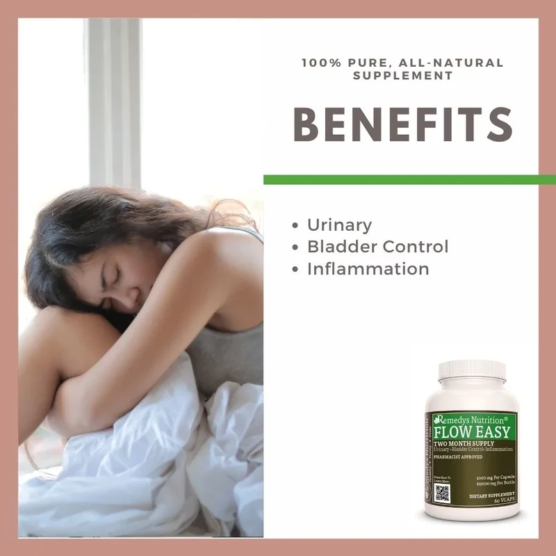 Flow Easy™ Contrôle de la vessie 1000 mg, 60 capsules végétaliennes