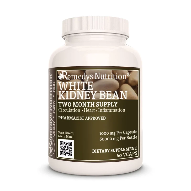 Haricots blancs 1000 mg, 60 capsules végétaliennes
