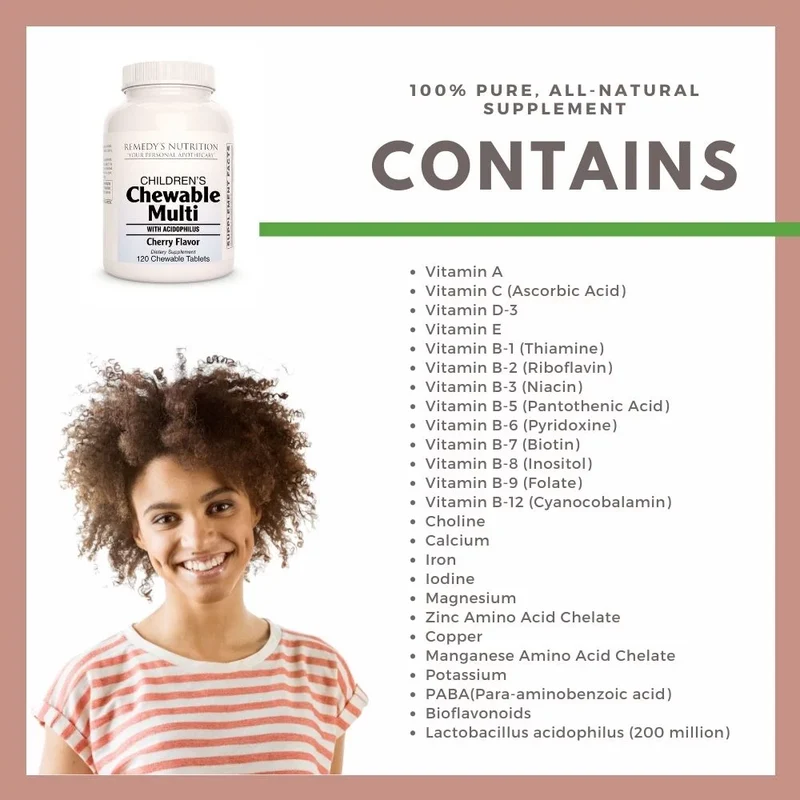 Comprimés à croquer Multi™ Vitamines et minéraux pour enfants 120 comprimés