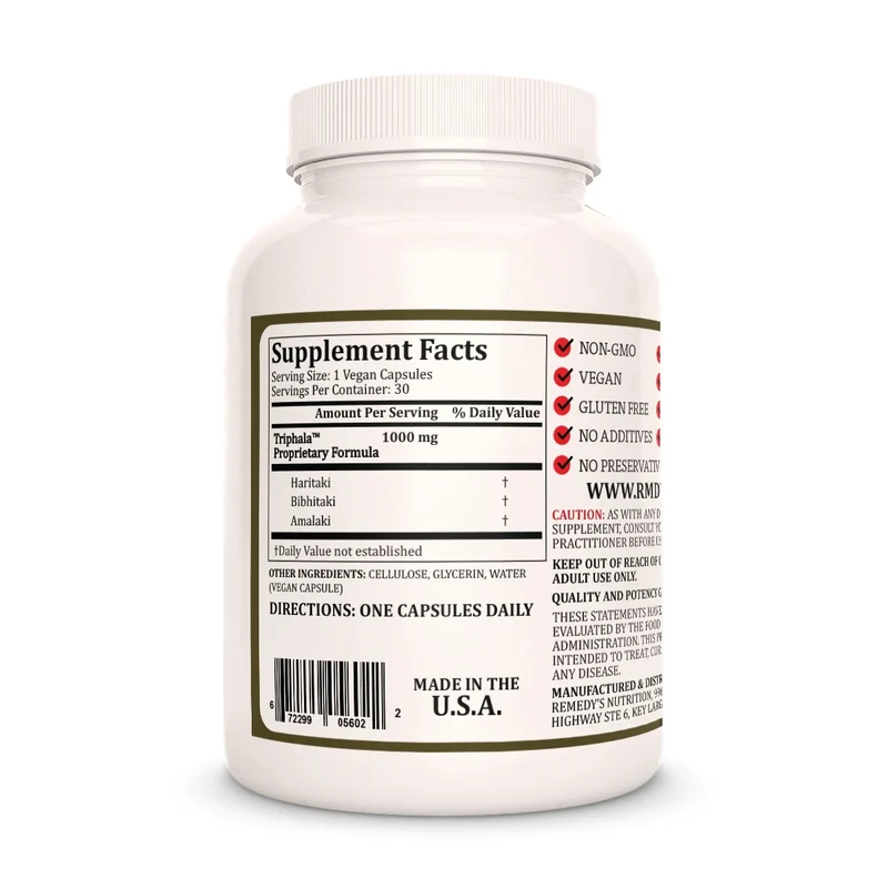 Triphala Blend™ 1000 mg 60 gélules végétaliennes