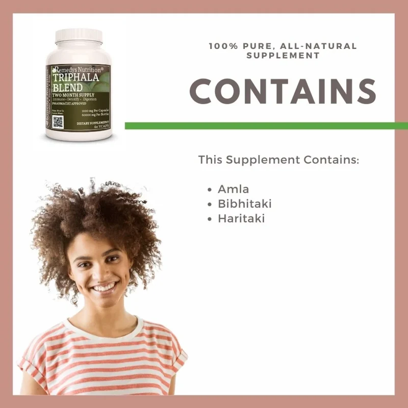 Triphala Blend™ 1000 mg 60 gélules végétaliennes