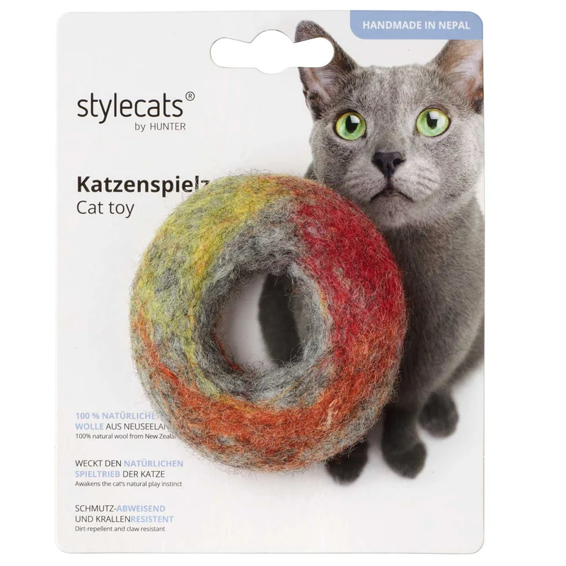 Katzenspielzeug Filzring