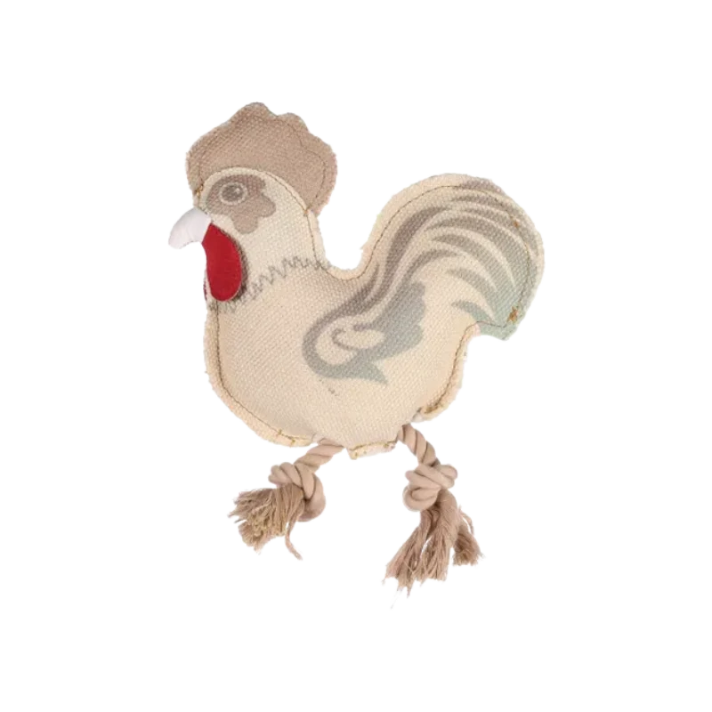 Jouet en toile avec corde - Coq