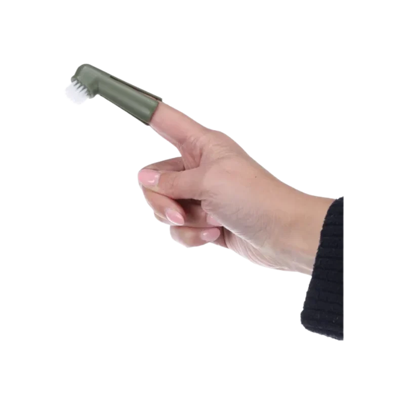 Brosse à dents de doigt - Nettoyante et Massante