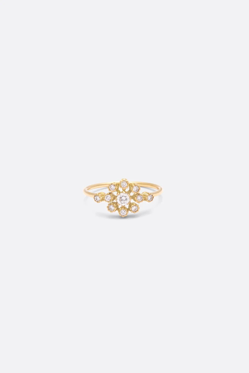 BAGUE BRUNE DIAMANTS