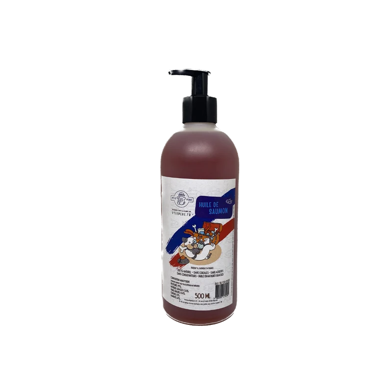 Huile de saumon pour chiens et chats - 500mL