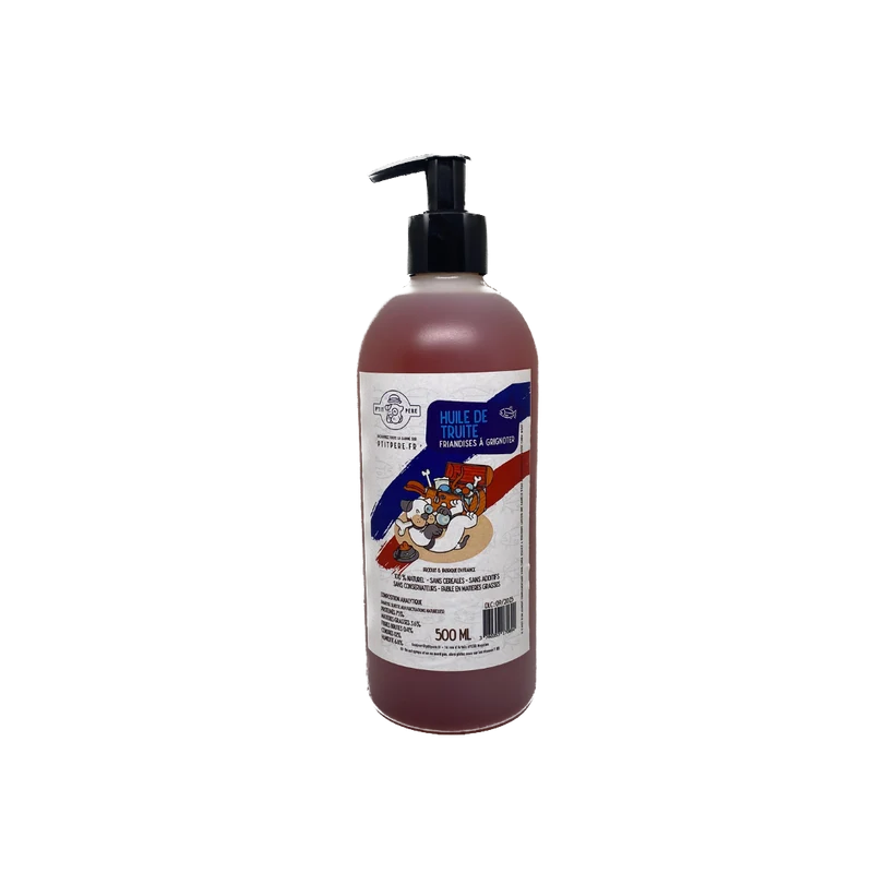 Huile de truite pour chiens et chats - 500mL