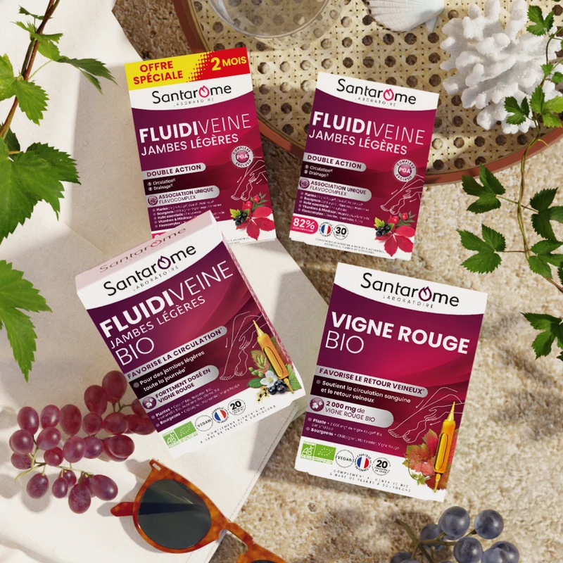 Fluidiveine Jambes Légères Bio - 20 ampoules