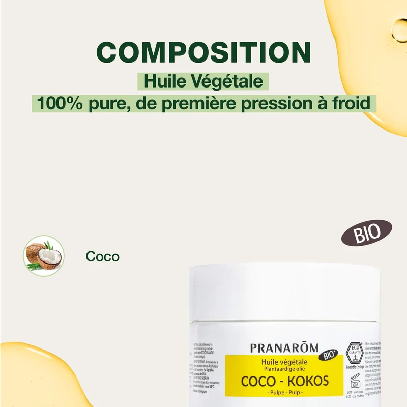 Huile Végétale de Coco - Bio