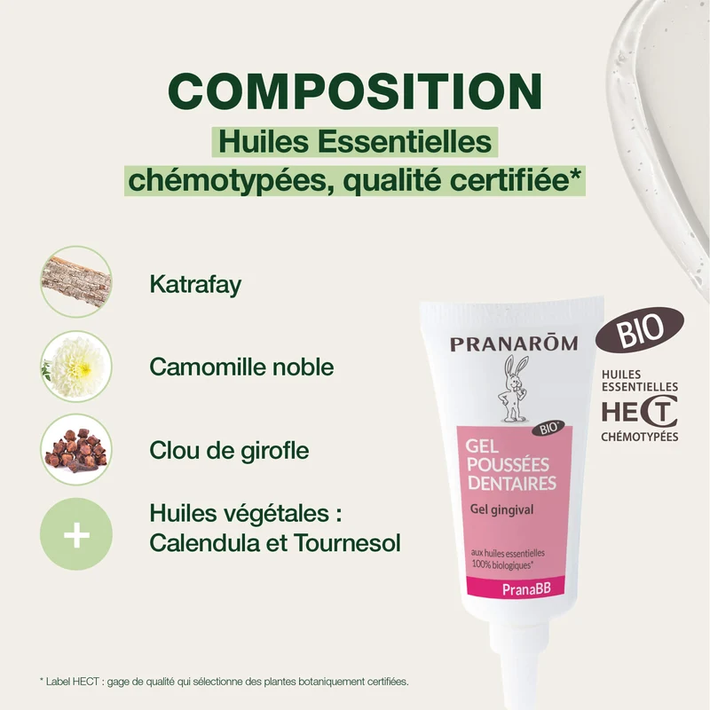 Gel gingival pour poussées dentaires - Bio
