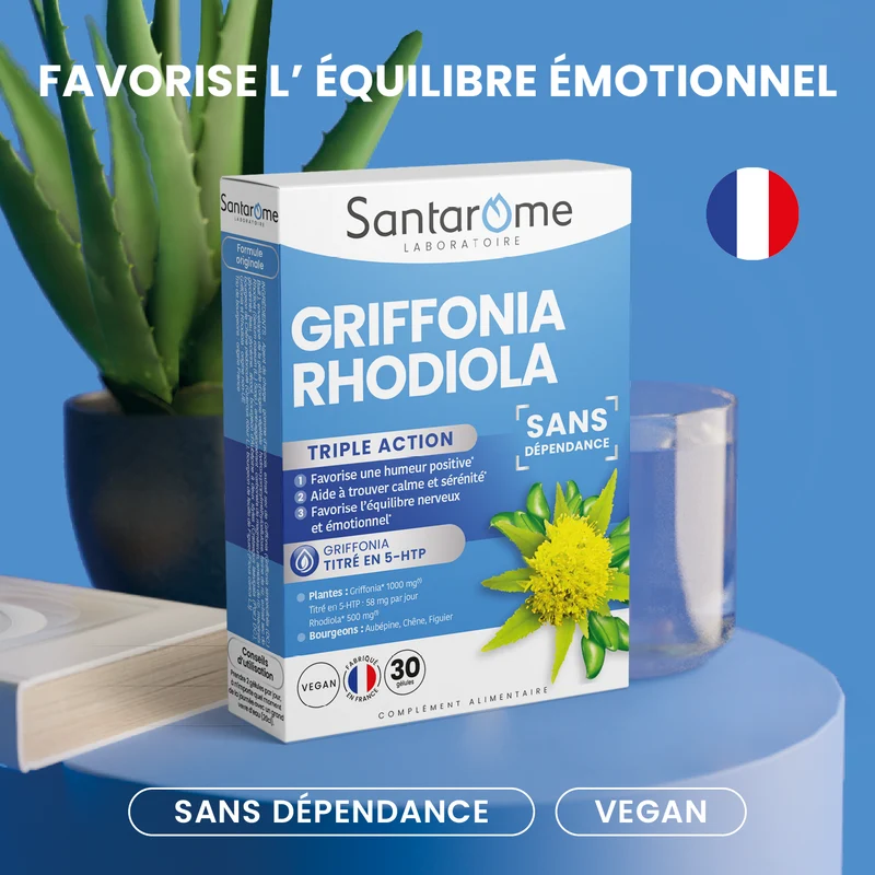 Griffonia Rhodiola - 30 gélules