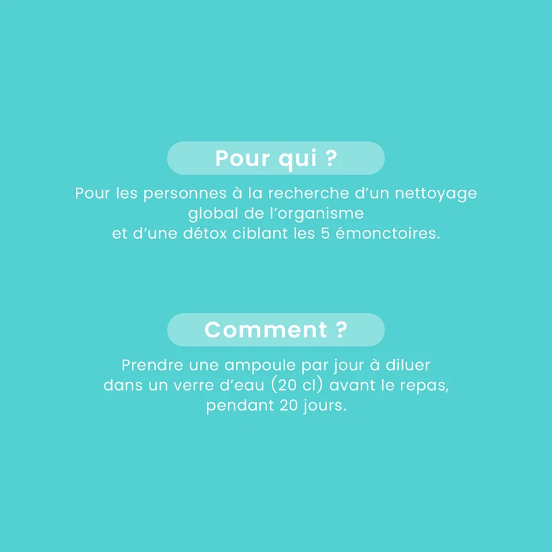 Détox Bio - 20 ampoules