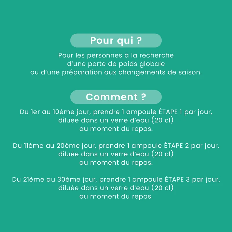 Programme Ultra Minceur Bio - 30 ampoules
