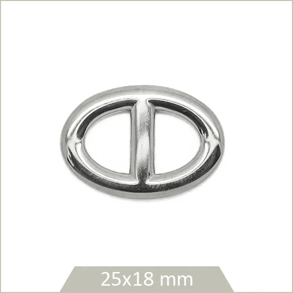 1 connecteur maille marine en acier inoxydable 304, 25x18 mm