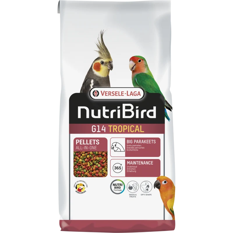 Versele LagaNutribird G14 Tropical pour Grandes Perruches 10 kg