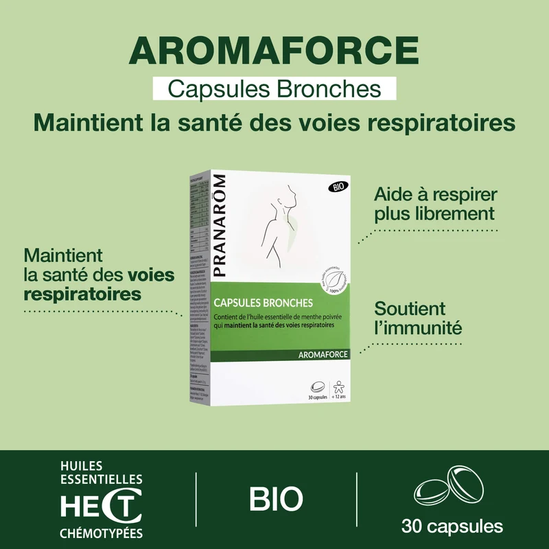 Capsules bronches aux Huiles Essentielles - Bio