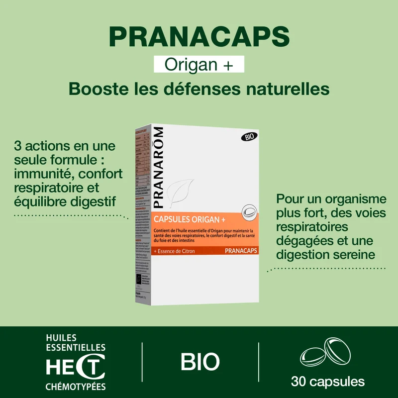 Capsules Origan + - Bio