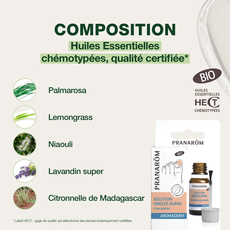 Solution ongles jaunis - Bio