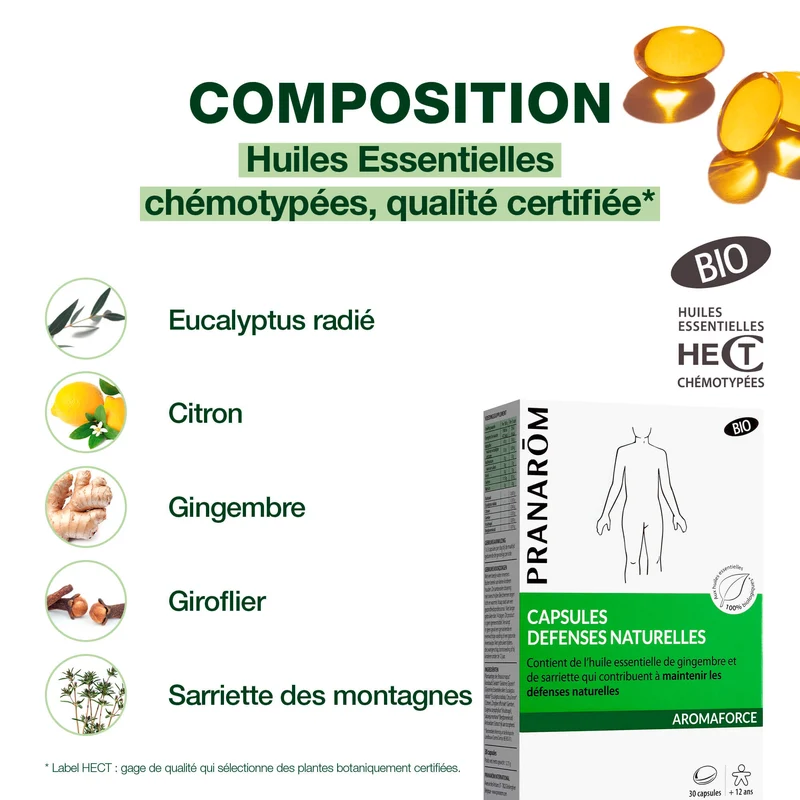 Capsules Défenses naturelles - Bio