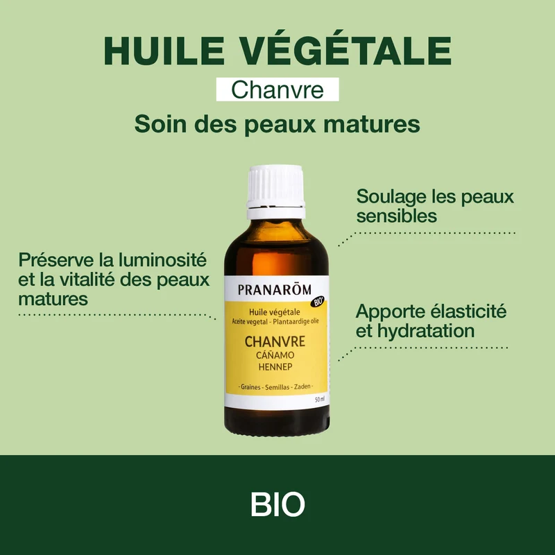 Huile Végétale de Chanvre - Bio