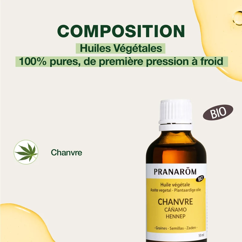 Huile Végétale de Chanvre - Bio