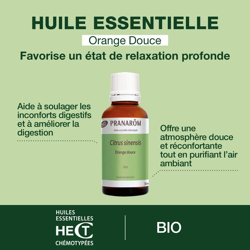 Huile Essentielle d'Orange douce - Bio