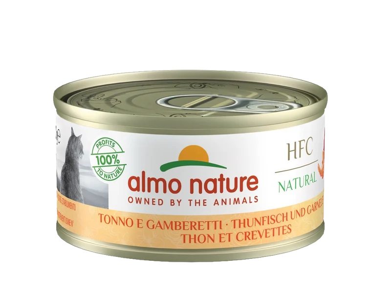 Pâtée pour chat - Natural HFC - Thon et Crevettes - Almo Nature