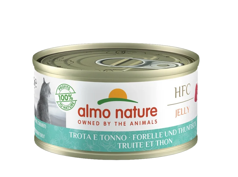 Gelée pour chat - Truite et Thon - Jelly - Almo Nature