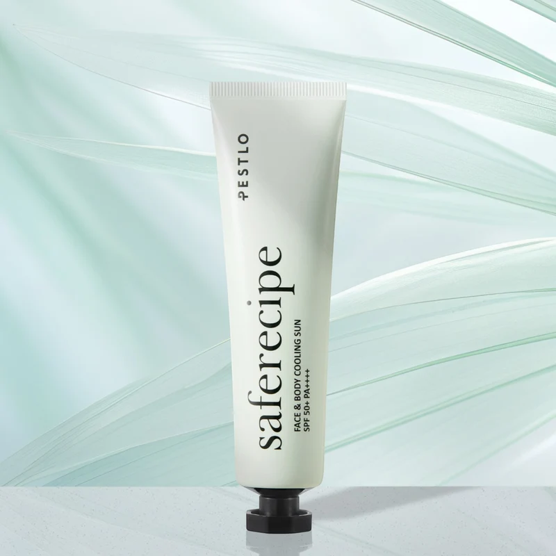 PESTLO SAFERECIPE FACE & BODY COOLING SUN Crème solaire visage et corps avec effet rafraîchissant SPF50+ PA++++ 100 ml