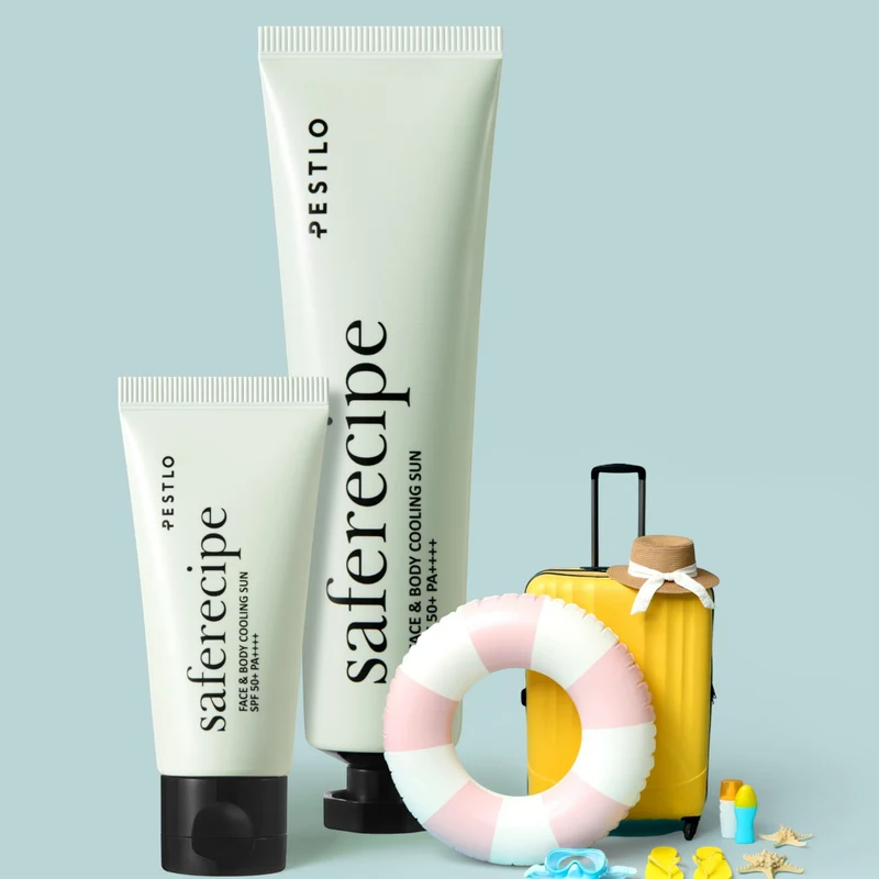 PESTLO SAFERECIPE FACE & BODY COOLING SUN Crème solaire visage et corps avec effet rafraîchissant SPF50+ PA++++ 100 ml
