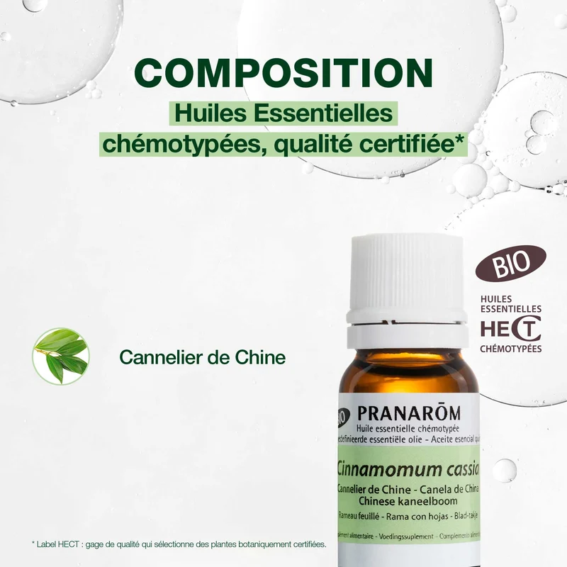 Huile Essentielle de Cannelier de Chine - Bio