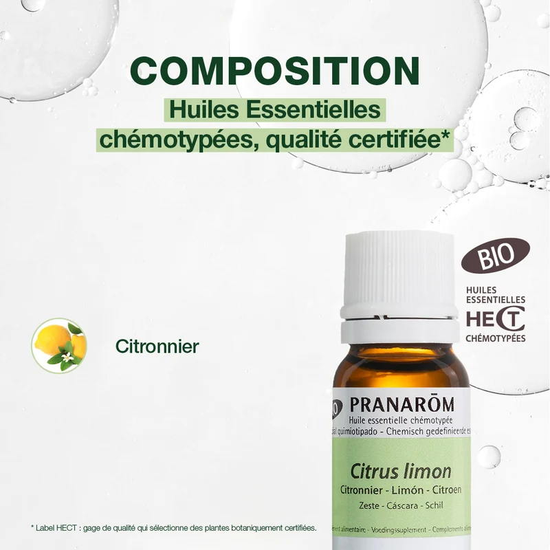 Huile Essentielle de Citronnier - Bio