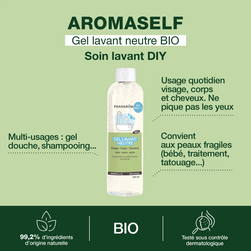 Gel lavant neutre - Bio