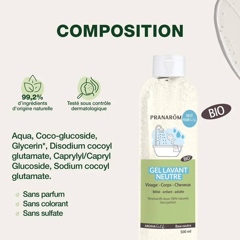Gel lavant neutre - Bio