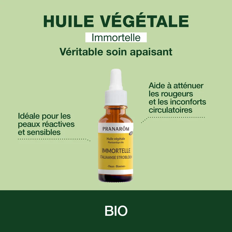 Huile Végétale d'Immortelle (Hélichryse) - Bio