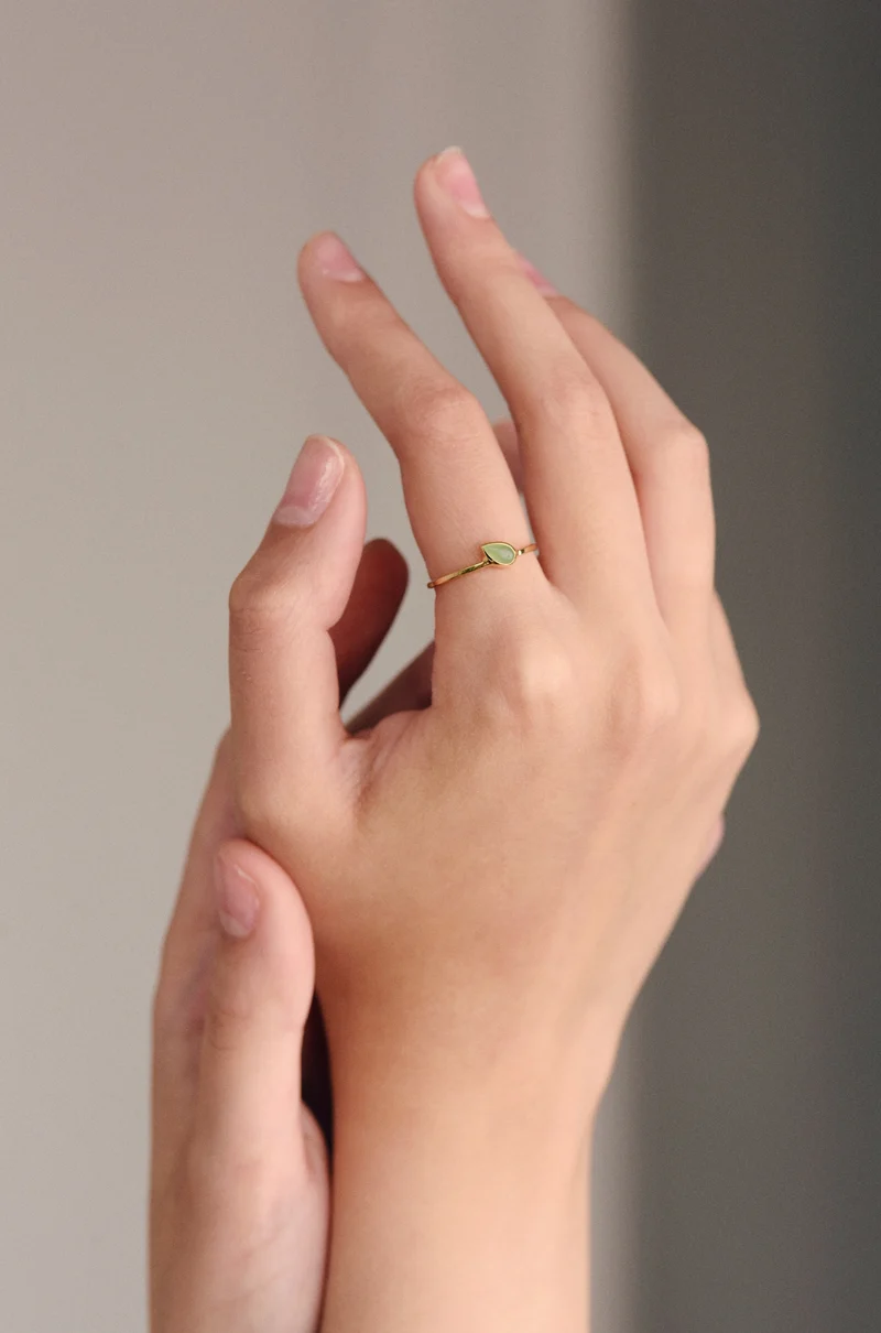 BAGUE EWANDE SIMPLE POIRE
