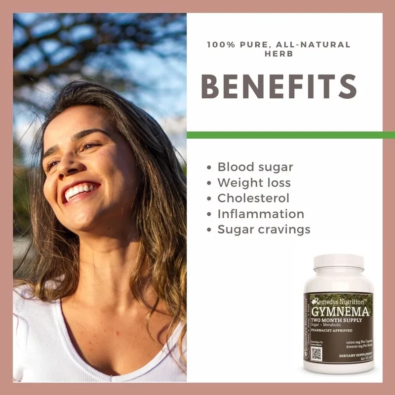Gymnema 1000 mg, 60 gélules végétaliennes