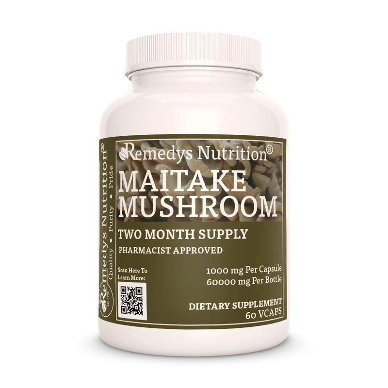 Champignon Maitake 1000 mg, 60 capsules végétaliennes