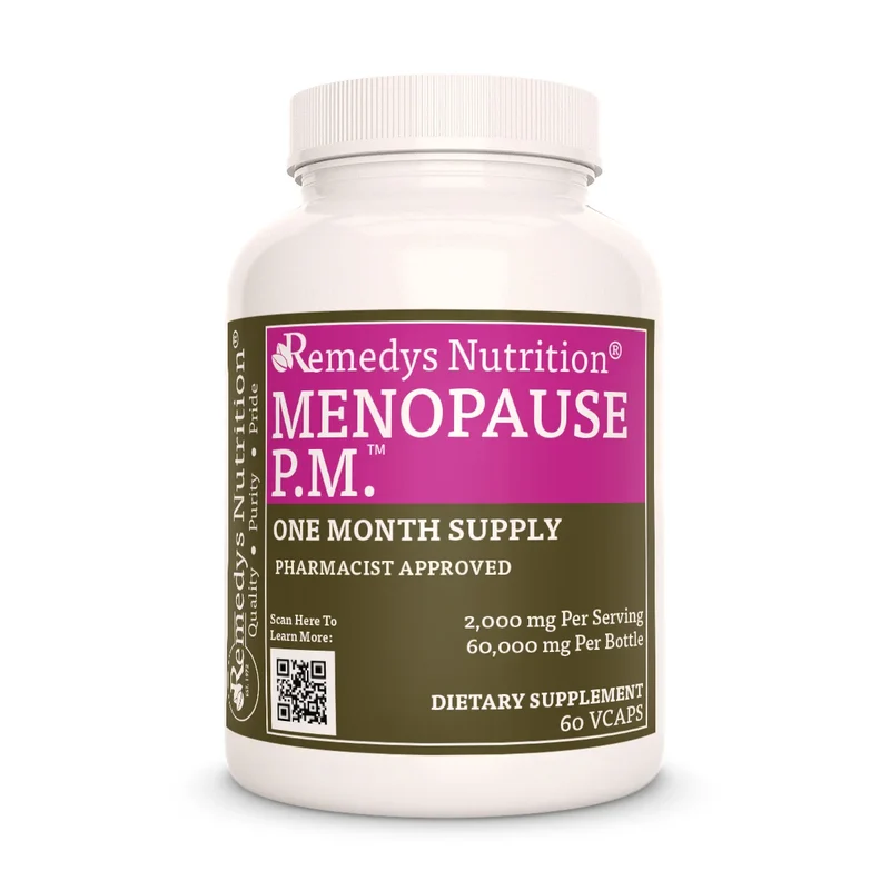 Vitamines Ménopause PM™ pour le bien-être hormonal 1000 60 mg, XNUMX capsules végétaliennes