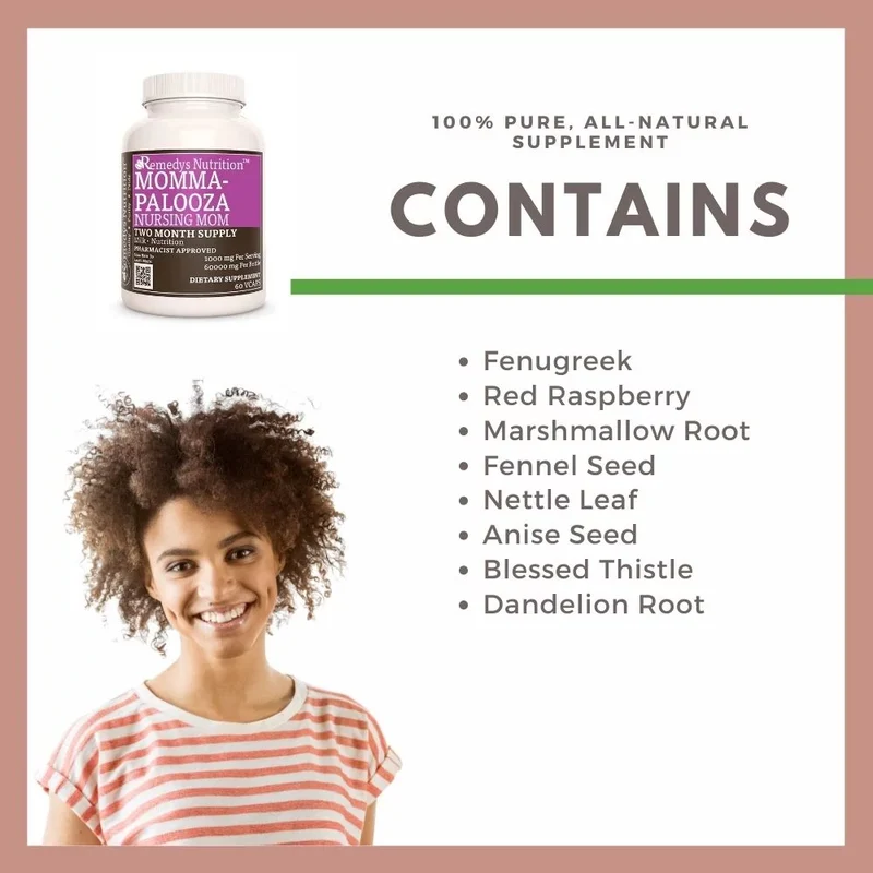 Vitamines prénatales Momma-Palooza Nursing Mom™ 1000 60 mg, XNUMX capsules végétaliennes