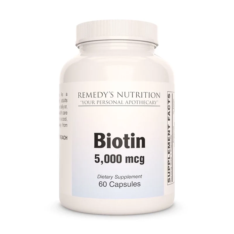 Biotine 5000 mcg, 60 capsules végétaliennes