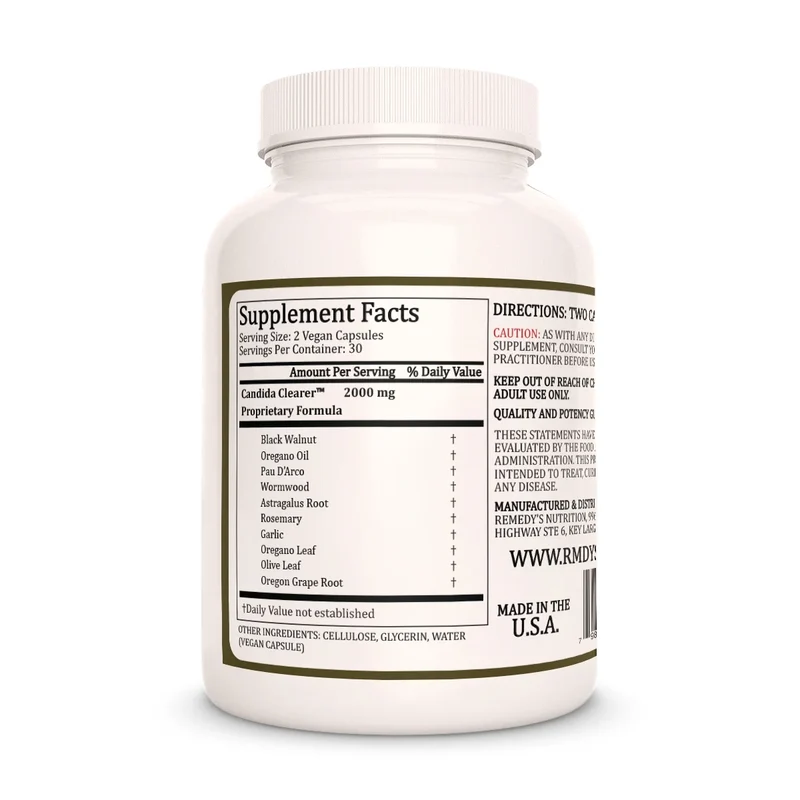 Candida Clearer™ 1000 mg, 60 capsules végétaliennes