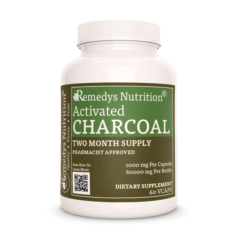Charbon actif 1000 mg 60 capsules végétaliennes