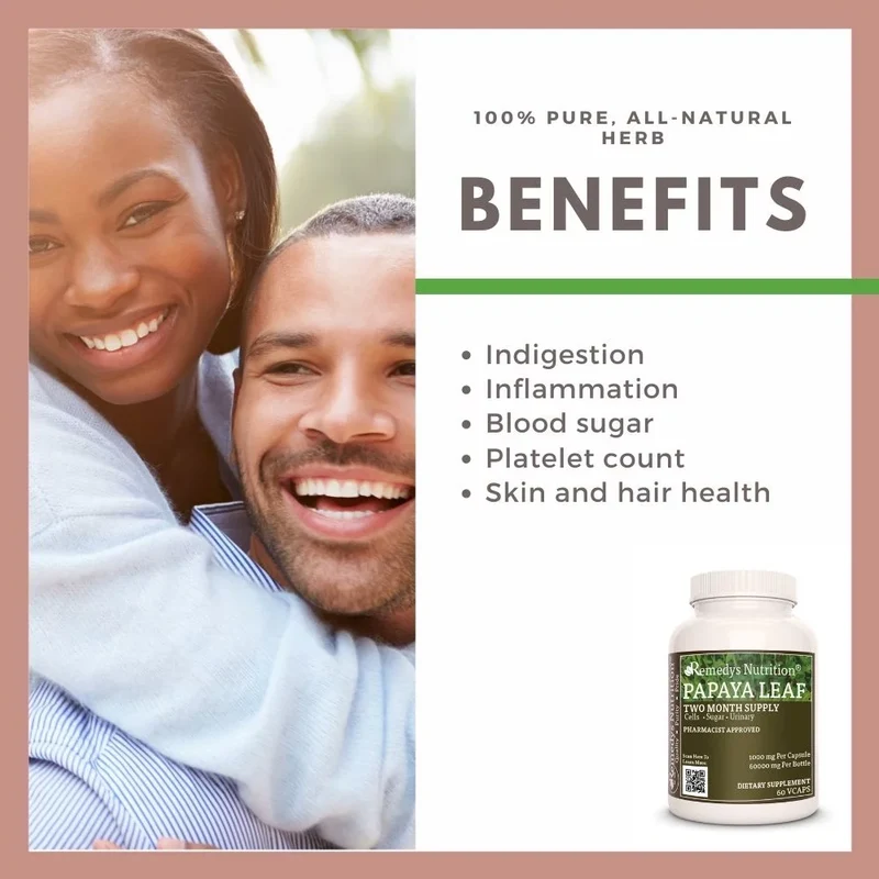 Feuille de papaye 1000 mg 60 capsules végétaliennes