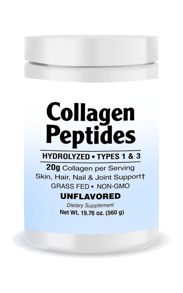 Supplément de peptides de collagène sans saveur
