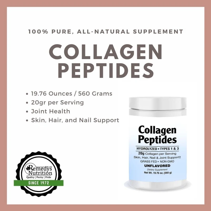 Supplément de peptides de collagène sans saveur
